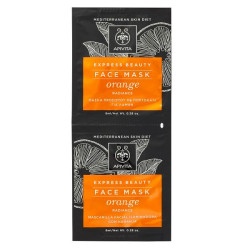 Apivita Express Beauty Revitalizing Face Mask with Orange 0.27 fl oz (8 ml) 2 pcs