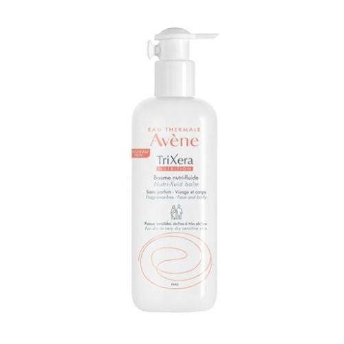 Avene Trixera Nutrition Fluid Balm for Face and Body for Dry and Sensitive Skin 13.53 fl oz (400 ml)