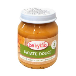 Babybio Organic Sweet Potato Vegetable Puree for Children 4+ Months 4.59 oz (130 g)