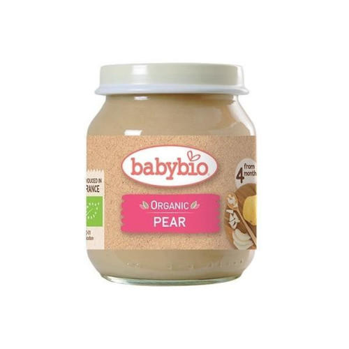 Babybio Pear Fruit Puree for Children 4+ Months 4.59 oz (130 g)