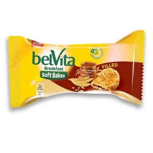 Belvita Breakfast Soft Whole Grain Biscuits with Chocolate Filling 1.76 oz (50 g)