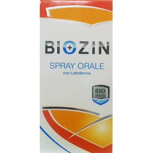Biozin Spray with Lactoferrin Extract Cavity and Pharynx Mucosa 1.01 fl oz (30 ml)