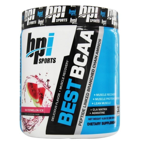 BPI Sports Best BCAA Amino Acids with Watermelon Flavor 10.58 oz (300 g)