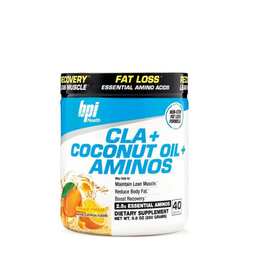 BPI Health CLA+ Coconut Oil + Amino Acids with Orange Breeze Flavor 9.88 oz (280 g)