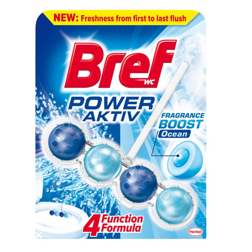 Bref WC Power Active 4 Solid Toilet Block with Ocean Scent 1 pc