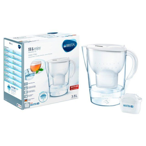 Brita Fill and Enjoy Marella Xl Purifying Jug 3.5 Liters and Gift 3 Filters