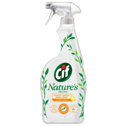 Cif Nature's Recipe Kitchen Degreaser with Lemon Extract 25.36 fl oz (750 ml)