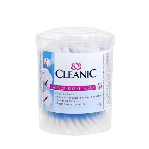 Cleanic Ear Sticks in Round Box 100 pcs