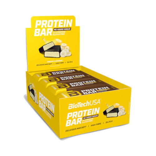 Biotech USA Protein Bar Box Banana 16x2.47 oz (70 g)