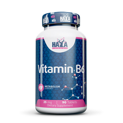 Haya Labs Vitamin B6 25 mg 90 Tablets