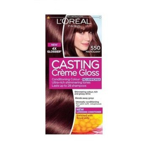 L'oreal Casting Creme Gloss Ammonia-Free Hair Dye 550 Mahogany 4.06 fl oz (120 ml)
