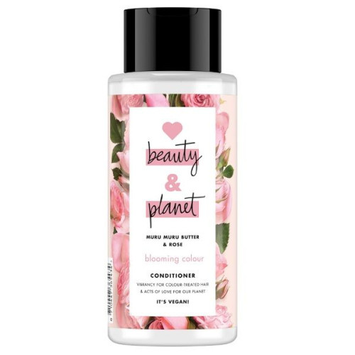Love Beauty and Planet Muru and Rose Conditioner Colored Hair 13.53 fl oz (400 ml)