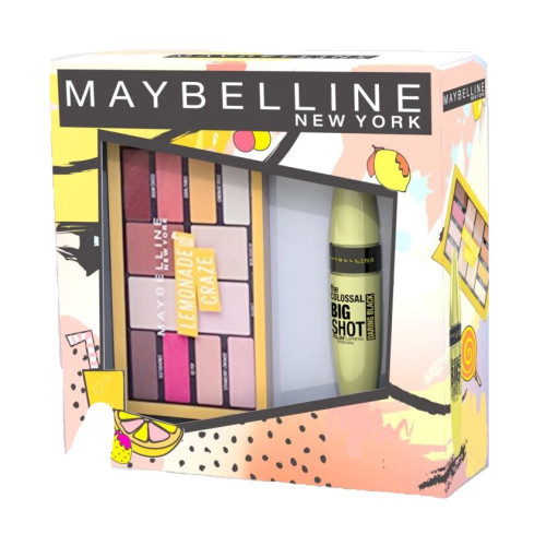 Maybelline Promo Set Lemonade Craze Eye Shadow Palette and the Colossal Big Shot Volumizing Mascara