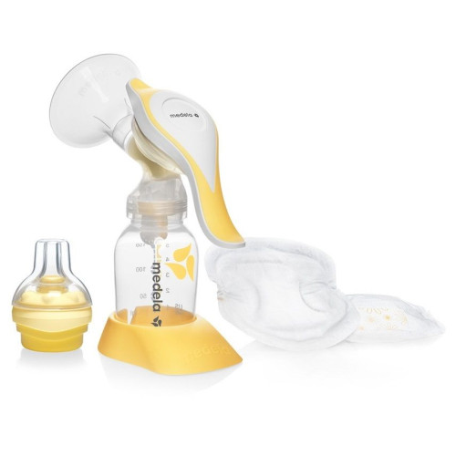 Medela Harmony Manual Breast Pump with Calma System + 4 Breast Pads