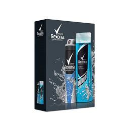 Rexona Men Promo Body Care Set Cool Ice Shower Gel and Cobalt Dry Deodorant Spray