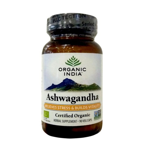 Organic India Ashwagandha for Stress 90 Capsules