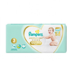 Pampers Premium Care Pants 3 Diapers Pants for Children 13.2-24.3 lb (6-11 kg) 48 pcs