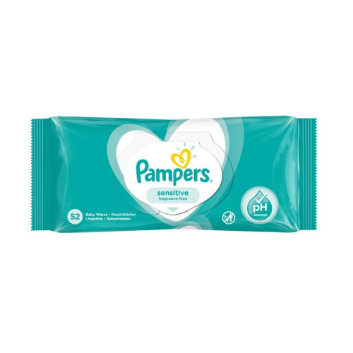 Pampers Sensitive Wet Wipes 52 pcs