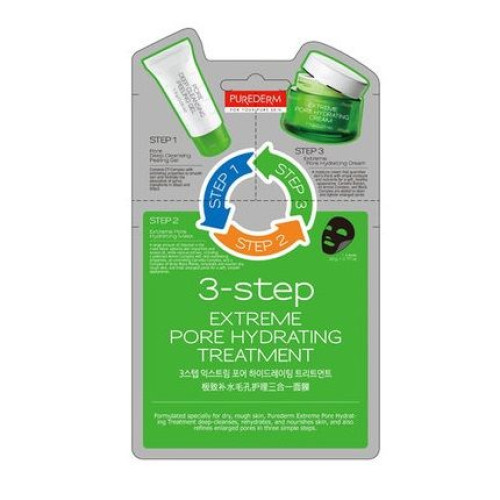 Adwin Purederm 3-Step Cleansing and Hydrating Face Mask 1 pc
