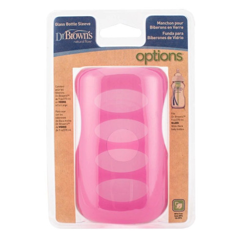 Dr. Brown's Silicone Protector for 9.13 fl oz (270 ml) Glass Bottle Pink 1 pc - AC087