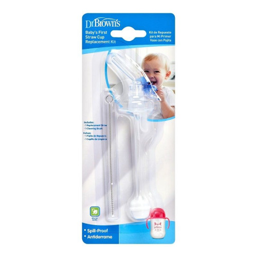 Dr. Brown's First Cup with Straw Replacement Set for Children 6+ Months 9.13 fl oz (270 ml)