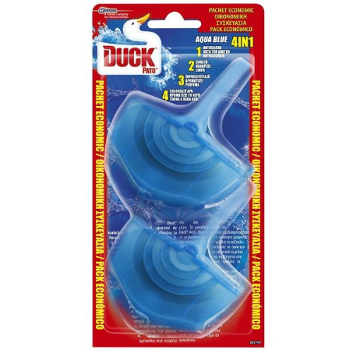 Duck Aqua Blu 4-in-1 Toilet Bowl Freshener 2 pcs