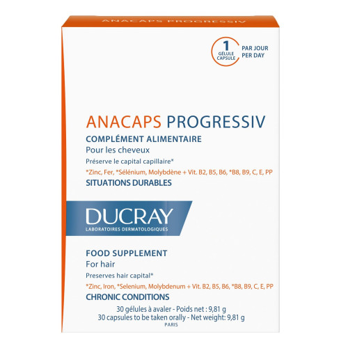 Ducray Anacaps Progressiv for Healthy Hair 30 Tablets