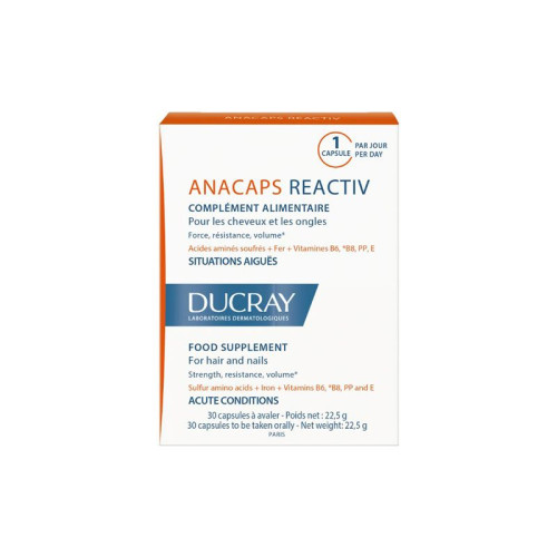 Ducray Anacaps Reactive for Hair and Nails 30 Tablets