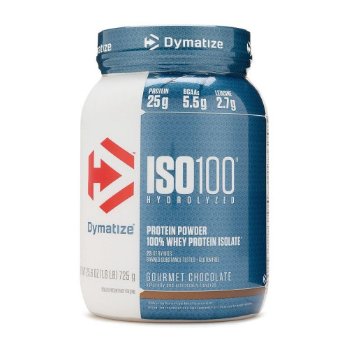 Dymatize Iso 100 Hydrolyzed Whey Protein Isolate with Chocolate Flavor 1.6 lb (725 g)