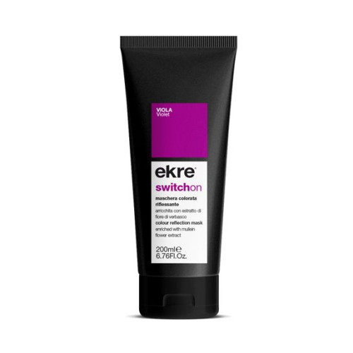 Ekre Switchon Colouring and Shine Mask Violet Color 6.76 fl oz (200 ml)