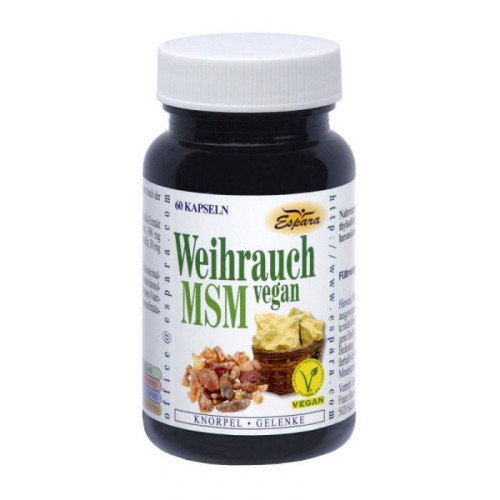 Espara MSM + Frankincense for Healthy Joints 60 Capsules