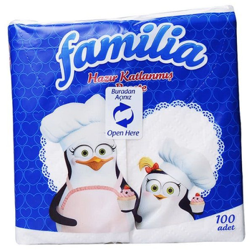 Familia Folded Napkins 100 pcs