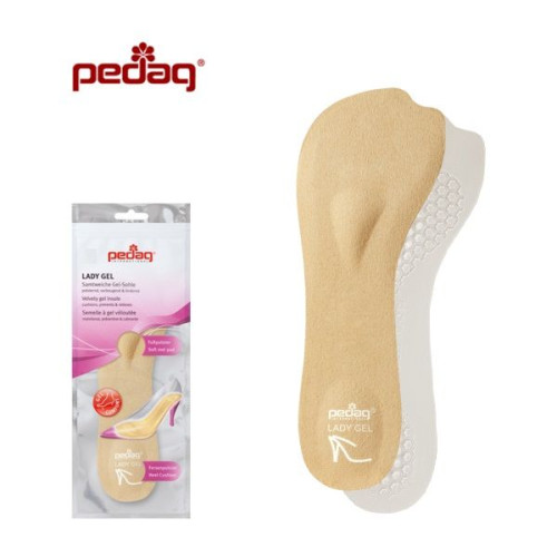 Pedag Lady Gel Silicone Insole for High-Heeled Shoes S 2 pcs