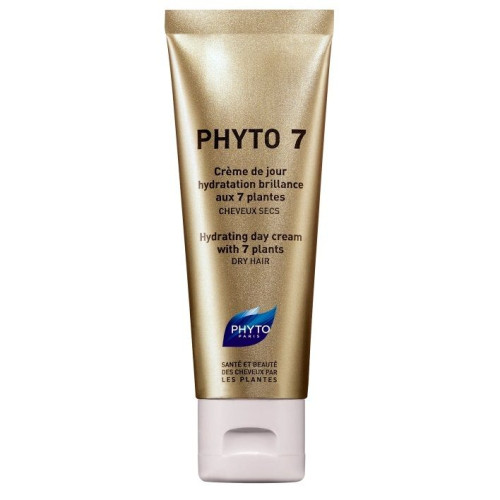 Phyto 7 Moisturizing Cream with Plant Extracts for Dry and Lifeless Hair 1.69 fl oz (50 ml)