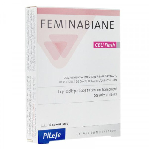 Pileje Feminabian Cbu Flash for Cystitis 6 Tablets