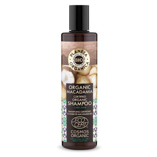 Planeta Organica Macadamia Shampoo for Shine with Organic Macadamia Oil 9.47 fl oz (280 ml)