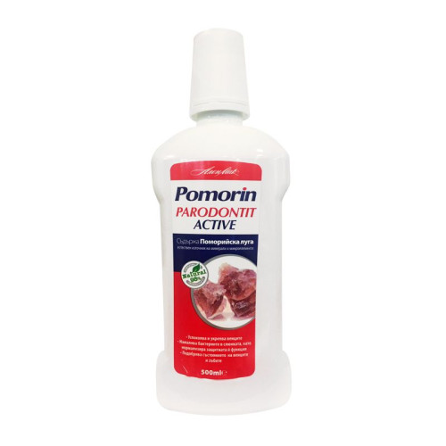 Pomorin Parodontit Active Mouthwash for Inflamed Gums and Gingivitis 16.91 fl oz (500 ml)