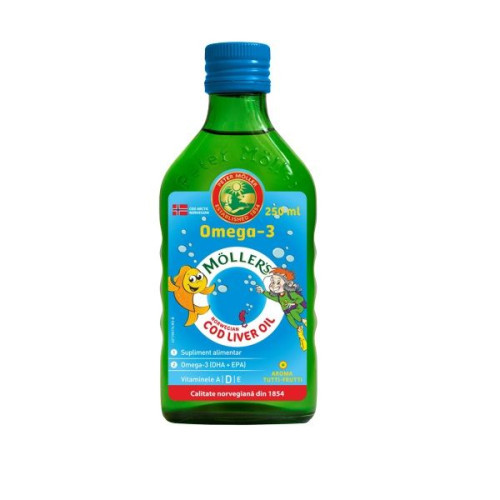 Moller's Cod Liver Oil Syrup with Fruit Flavor 8.45 fl oz (250 ml)