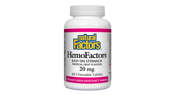 Biofactor Tablets Natural Factors Hemofactors Chewing tablets in anemia with fruity aroma ...