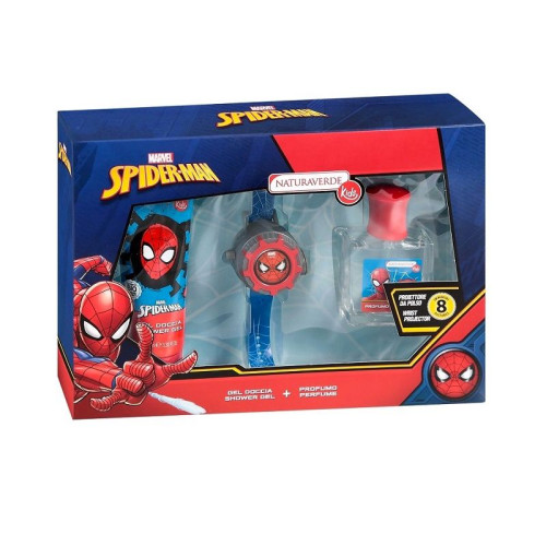 Naturaverde Kids Disney Spiderman Set for Children Eau De Toilette Shower Gel and Handheld Projector Toy