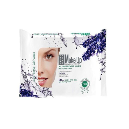 Nature of Agiva Soothing Wet Wipes for Acne and Problem Skin 20 pcs