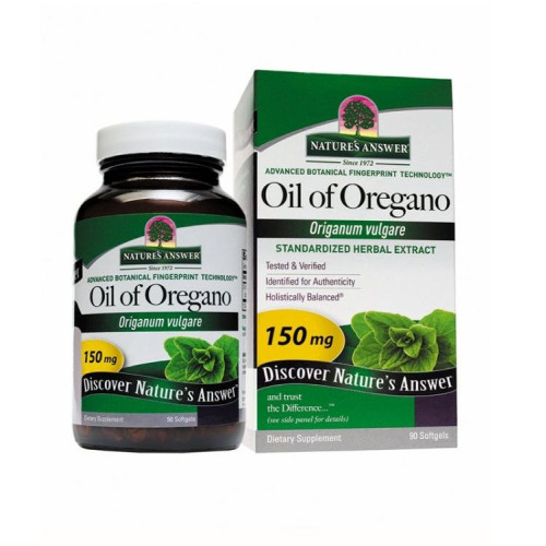 Nature's Answer Oregano Oil for Good Digestion 150 mg 90 Softgel Capsules