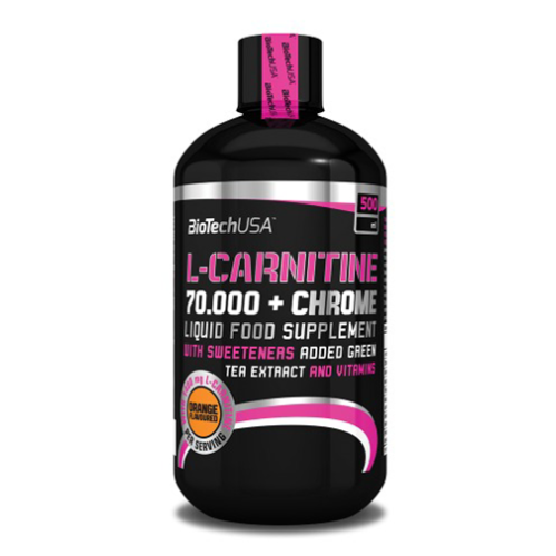 Biotech USA L-Carnitine + Chrome 70.000 Grapefruit Liquid + Green Tea 16.91 fl oz (500 ml)