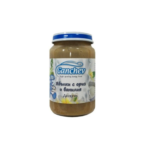 Ganchev Dessert Apples with Rice and Vanilla for Children 4+ Months 6.7 oz (190 g)