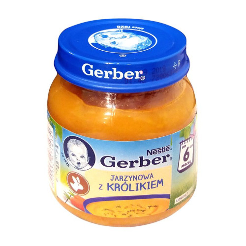 Gerber Vegetable Soup with Rabbit 6+ Months 4.41 oz (125 g)