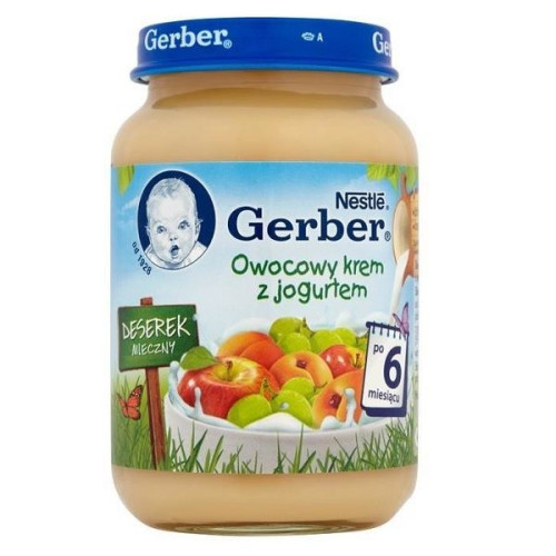 Gerber Fruit Dessert Yogurt for Children 6+ Months 6.7 oz (190 g) - 6467