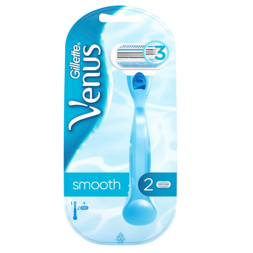 Gillette Venus Smooth Women's Razor with 2 Heads