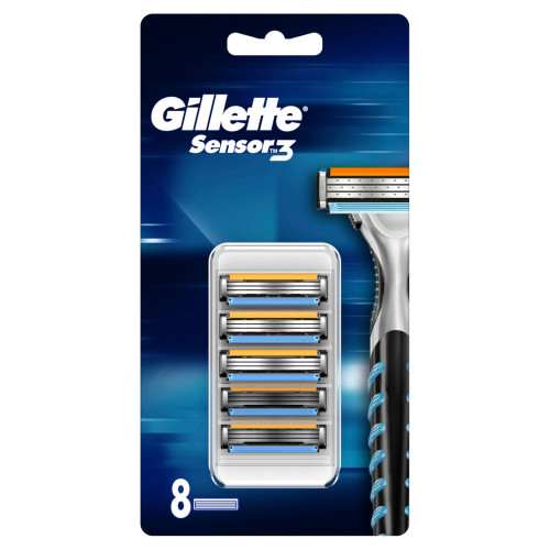 Gillette Sensor 3 Replacement Blades 8 pcs