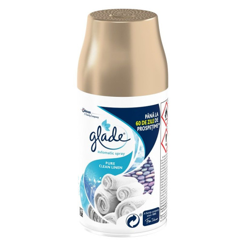 Glade Clean Linen Refill for Air Freshener with Fresh Clean Scent 9.1 fl oz (269 ml)