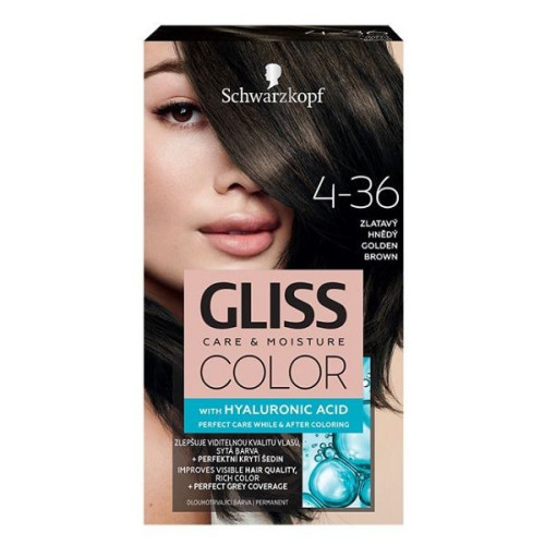 Gliss Color Permanent Hair Color 4-36 Golden Brown